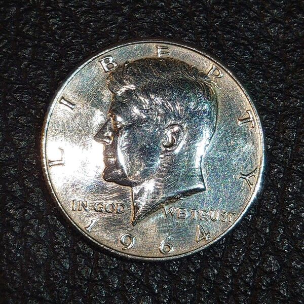ケネディ ハーフダラー 銀貨 1964年 50セント ミントマークD