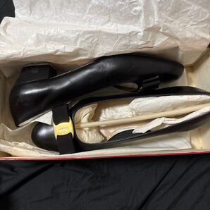 Salvatore Ferragamo パンプス ヴァラ ブラック 23.5cm