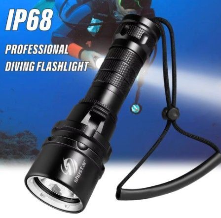 ハイパワーダイビングライト 水中ライトIP68防水 懐中電灯 ledライト