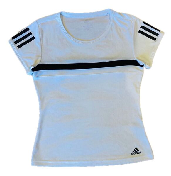 テニスウェア adidas ’CLIMALITE Tシャツ 白 半袖 S