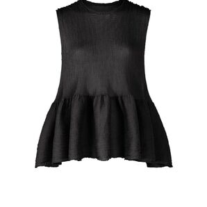 BOUNCE SEE-THROUGH CREPE 黒 ブラック me ISSEY MIYAKE