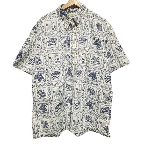 Reyn Spooner ハワイ製 ラハイナーセーラー プルオーバーシャツ XL レインスプーナー アロハシャツ