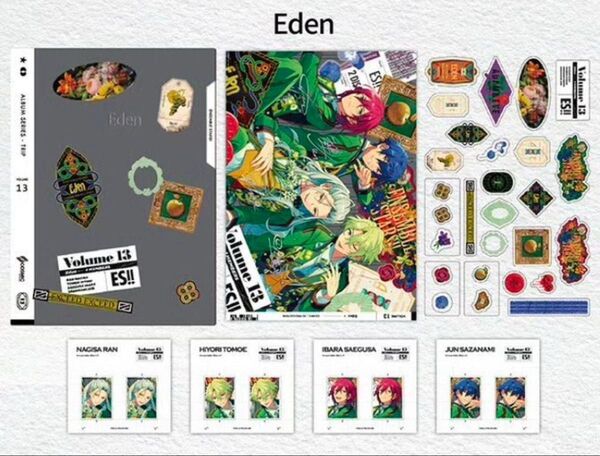 あんスタ Eden TRIP クリアファイル セット ポスター ステッカー 証明写真 凪砂 日和 茨 ジュン