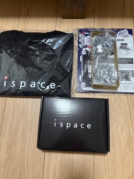 ispaceアイスペース 株主優待品 Tシャツ・アクリルスタンド・ペーパークラフト 3点