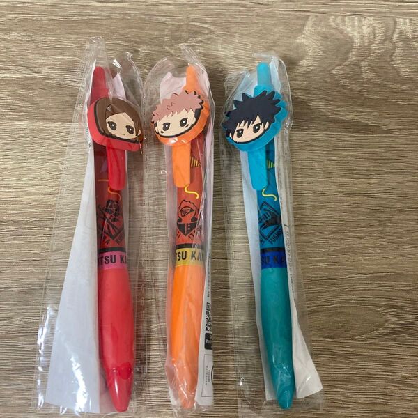 呪術廻戦 ラバーマスコット付きボールペン 虎杖悠仁 伏黒恵 釘崎野薔薇