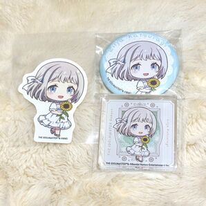 学園アイドルマスター リーリヤ Sunflower 有楽町 ステッカー 缶バッジ アクリルブロック