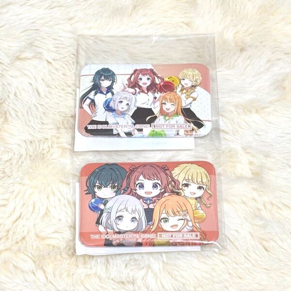 学園アイドルマスター BOX 特典 スクエア缶バッジ ラウンドワン