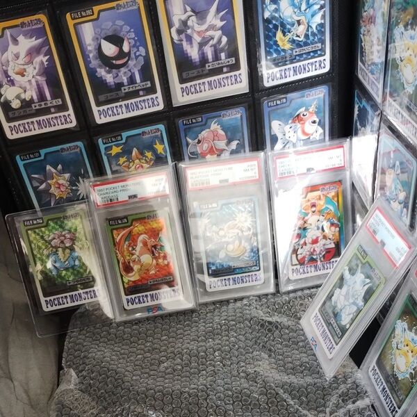 PSA10.8.7.認定ポケモンカード ダス、6セット他、未鑑定アルバムコレクションカ−ドキラ含め148セットまとめ売り、良品