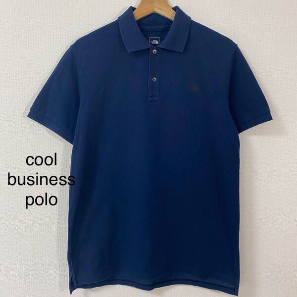 ノースフェイス cool business polo 極美品ほぼ新品 半袖 ポロシャツ ネイビー