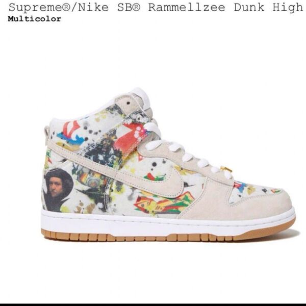 Supreme × Nike SB Dunk High "Rammellzee 27cm ナイキ シュプリーム ダンク