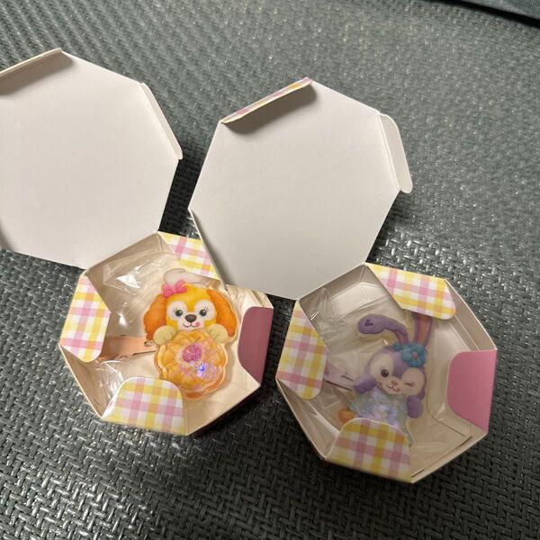 【 2個セット】ディズニー ダッフィー&フレンズ フィルドウィズジョイ ヘアクリップステラルー&クッキーアン ペアー