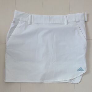 adidas ゴルフウェア スコート レディース ホワイト