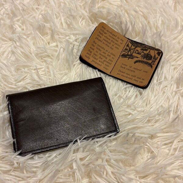 【新品】オールドコーチ OLD COACH ダークブラウン レザー 名刺入れ カードケース