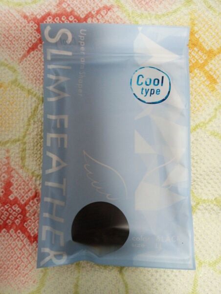 スリムフェザーSLIM FEATHER Upper arm Shaper クールタイプ・LLサイズ・BLACK確実正規品。
