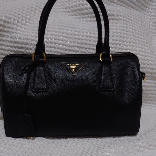 PRADA プラダ サフィアーノ ミニボストン レザー