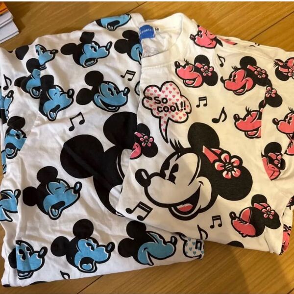 ディズニー 東京ディズニーリゾート ペア カップル メンズ レディース M Tシャツ ミッキー ミニー
