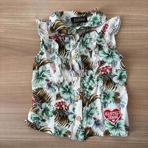 100サイズ SISTER JENNI ハワイアンプリント ノースリーブ