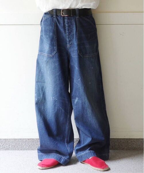 未使用 2025SS 10OZワークパンツ デニム