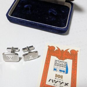 レア カフリンクス シルバー SILVER カフス 富山県 県章 職員 勤続表彰 カフスボタン フォーマル