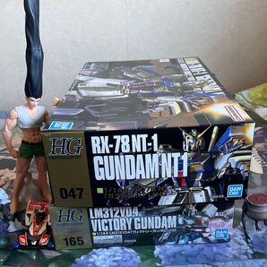 ガンプラ HGUC ガンダムNT-1 (アレックス) & Vガンダム