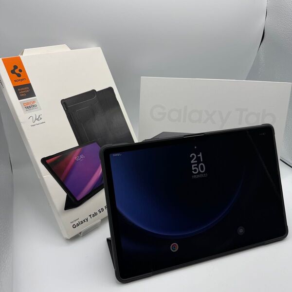 【美品】Galaxy Tab S9 FE+ 5G SCT22 SIMフリー & Spigen ラギッド アーマー プロ ケース