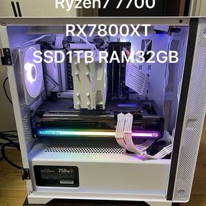 Ryzen7 7700 RX7800XT RAM32GB SSD1TB 人気構成