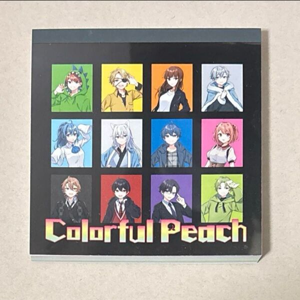 カラフルピーチ しまむらコラボ メモ帳 黒