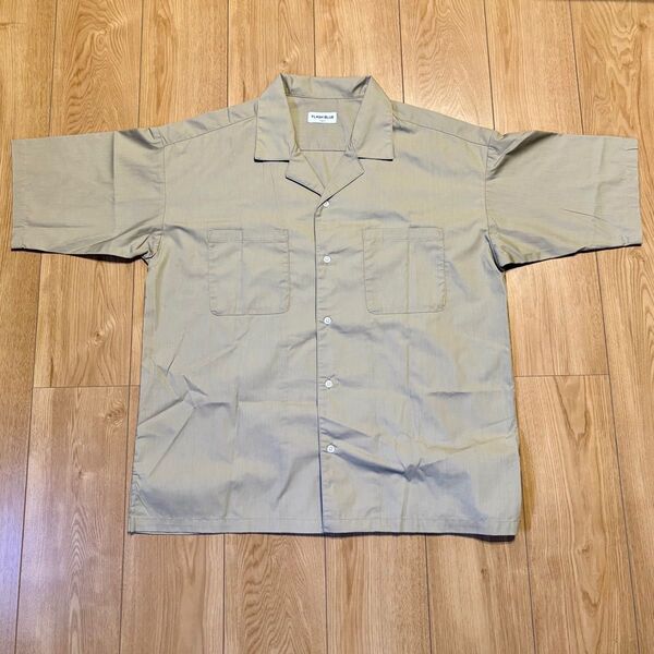 新品 半袖シャツ L ベージュ Tシャツ 半袖 メンズ服 ポケット付き 無地 カッターシャツ 夏服 Vネック ビッグt カジュアル