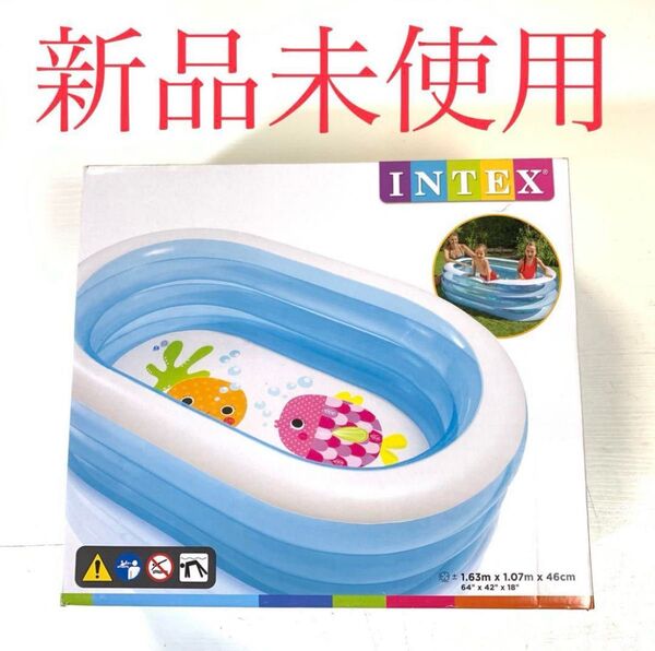INTEX(インテックス) オーバルプール 163×107×46cm ②