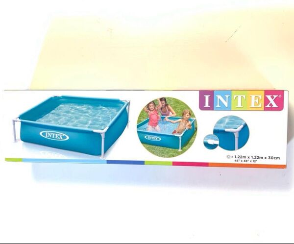 INTEX(インテックス)ミニフレームプール ブルー 122×122×30cm