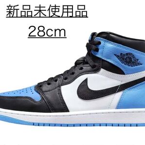 新品 ナイキエアジョーダン1 ユニバーシティブルー 28cm University Blue/UNC Toe