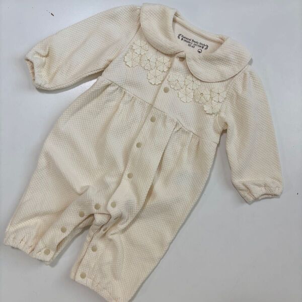 ベビーロンパース カバーオール ロンパース ベビー服 50-60サイズ 新生児 バースデイ natural basic style