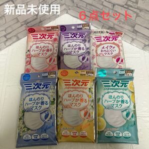 三次元 ほんのりハーブが香るマスク 6点セット