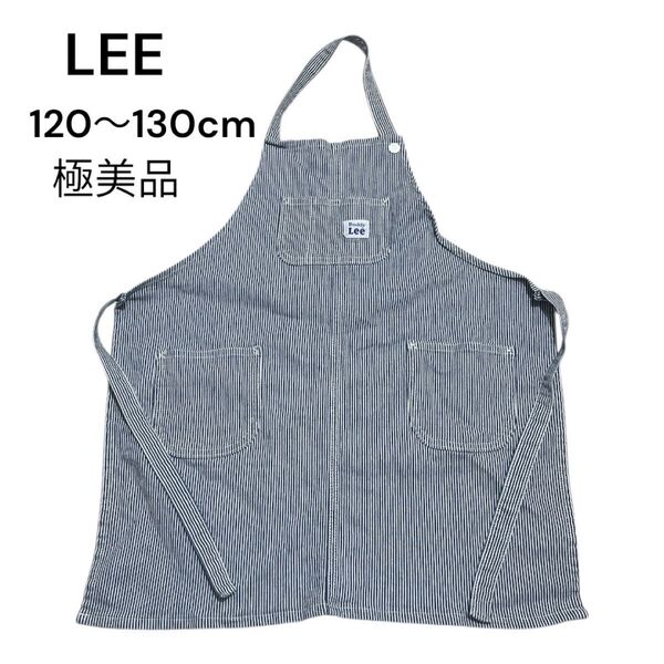 極美品 Buddy Leeストライプエプロン デニム120〜130cm 伸縮あり ストレッチ