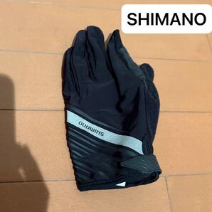 SHIMANO サイクリンググローブ ブラック L 長指