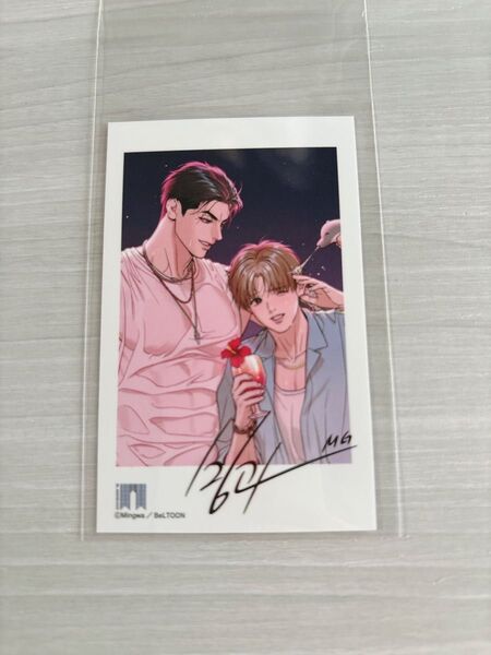 BLアワード2025 複製サイン入りカップルチェキ風カード MINGWA JINX ジンクス