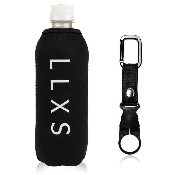 LLXS 500ml 600ml ペットボトルホルダー カラビナ付き ペットボトルカバー