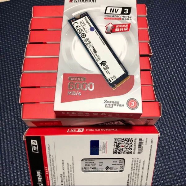 【10個セット】Kingston NV3 PCIe 4.0 NVMe M.2 SSD 1TB まとめ売り