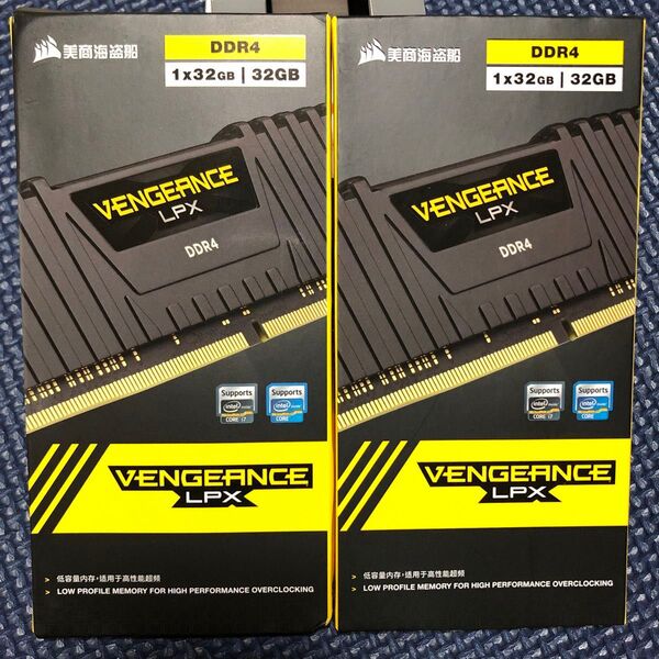 【2個セット】CORSAIR VENGEANCE LPX DDR4 32GB メモリ 3600mhz 新品