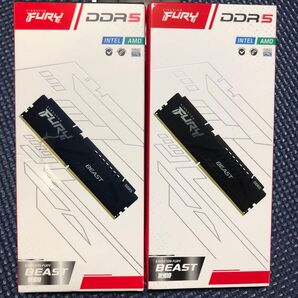 【2個セット】Kingston FURY Beast DDR5 32GBx2 メモリ 6000mhz