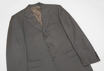 74,000円 HUGO BOSS シルク ウール スーツ ジャケットLサイズ48テーラードXLブレザーBLベージュMブラウン46グレー50コート セット オフィス_画像1