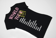 新品 日本製 Vivienne Westwood WORLD TOUR限定ワールドツアー半袖TシャツMレディースSサイズ36回顧展SLYリップ柄ANNAレッド黒38カットソー_画像4