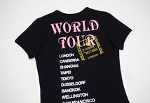 新品 日本製 Vivienne Westwood WORLD TOUR限定ワールドツアー半袖TシャツMレディースSサイズ36回顧展SLYリップ柄ANNAレッド黒38カットソー_画像5