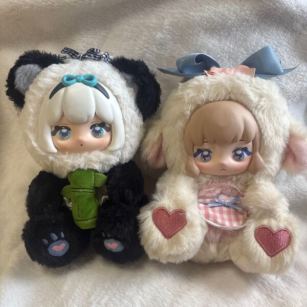 NINIZEE ぬいぐるみ 「ガーデン詩篇」 うさぎ パンダぬいぐるみ 2個セット