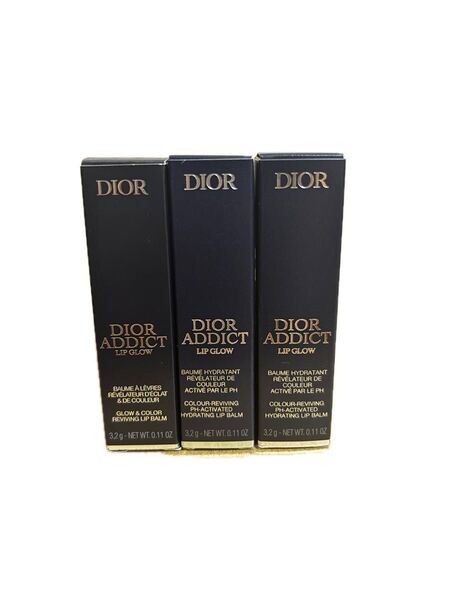 Dior Addict Lip Glow アディクトリップ グロウ 001 ピンク 3.2g 3本セット 新品未使用品 ディオール