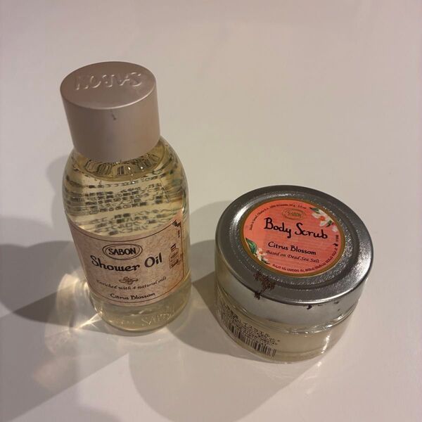 【未使用】SABONサボン シトラスブロッサム シャワーオイル ボディスクラブ
