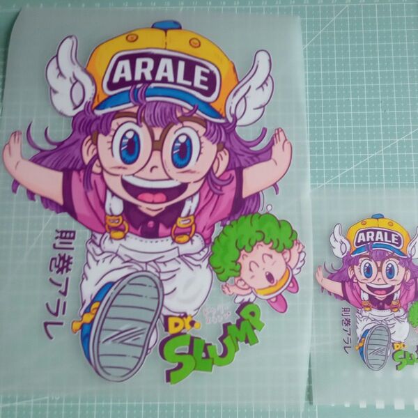 Dr.スランプ アラレちゃん アイロン転写シート 2枚セット