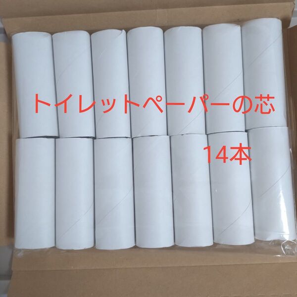 トイレットペーパーの芯 14本 ハンドメイド 工作 夏休み 白 白色 ペーパー芯 小学生 保育園 保育実習 保育士