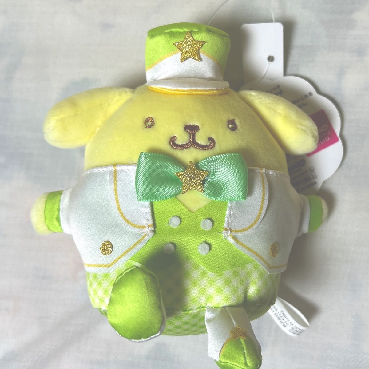 ポムポムプリン むにゅぐるみ ギンガムパレード ぬいぐるみ マスコット レア 新品ポムポムプリンギンガムフルーツ むにゅぐるみマスコット