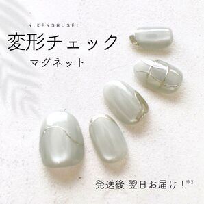 ネイルチップ マグネットネイル ニュアンスネイル ちゅるんネイル うるうるネイル 結婚式 成人式 チェックネイル ホワイト グレー